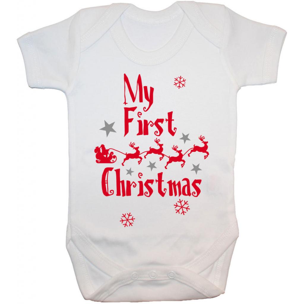 my first christmas bodysuit