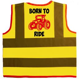 Born to Ride Hi Visibility Children's Kids Safety Jacket