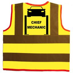 Chief Mechanic Hi Visibility Children's Kids Safety Jacket