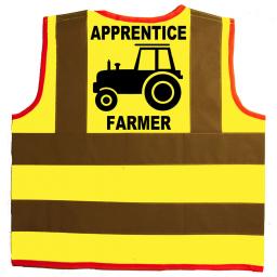 Apprentice Farmer Hi Visibility Children's Kids Safety Jacket