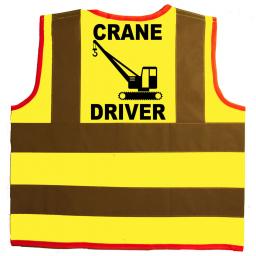 Crane Driver Hi Visibility Children's Kids Safety Jacket