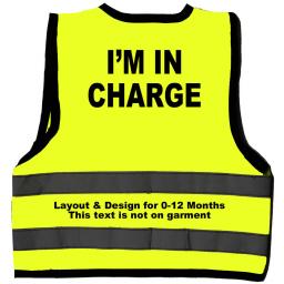 I'm in Charge Hi Visibility Children's Kids Safety Jacket Vest