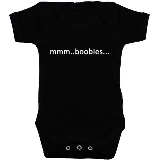 Boobies Baby Grow, Bodysuit, Romper, T-Shirt, Vest