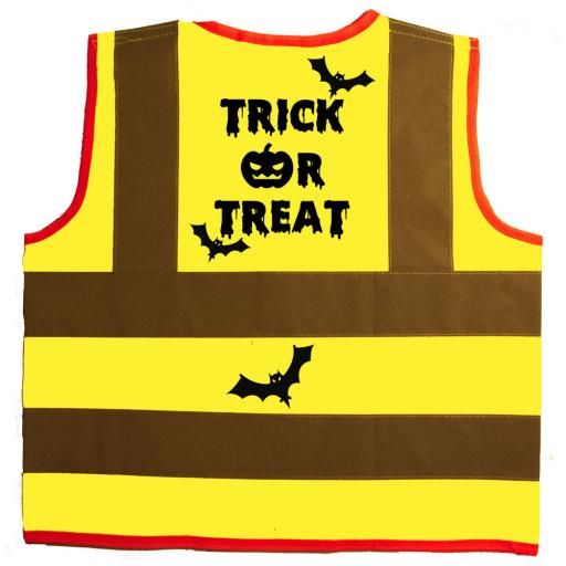 Halloween Trick or Treat Hi Vis Children's Kids Safety Jacket