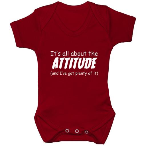 It's All About The Attitude...Baby Grow, Bodysuit, Romper