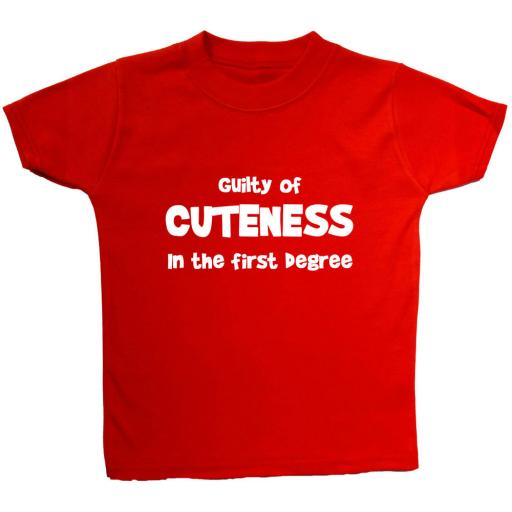 Guilty of Cuteness in the First Degree T-Shirt, Tops