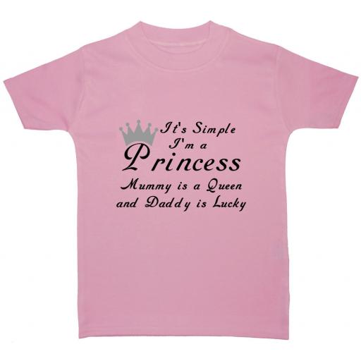 It's Simple I'm a Princess Mummy is a Queen T-Shirt