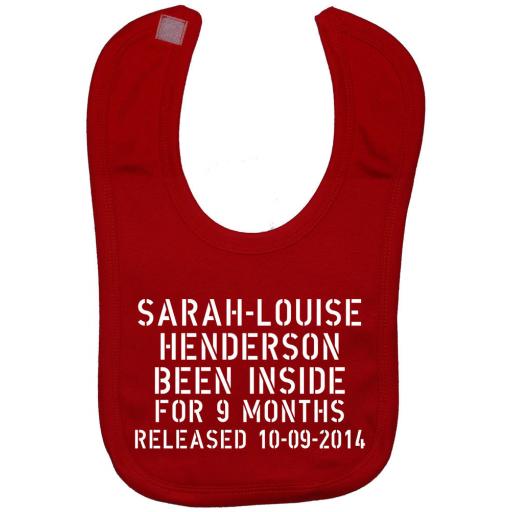 Been Inside Personalised With Name Baby Feeding Bib