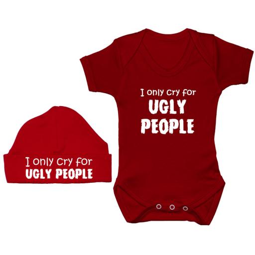 Ugly People Baby Grow, Bodysuit, Romper & Hat, Cap