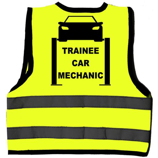 Trainee Car Mechanic Hi Visibility Children's Kids Safety Jacket