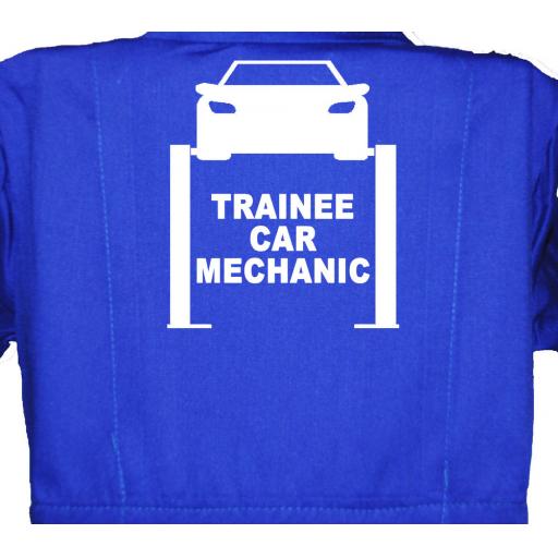 Trainee Car Mechanic Childrens, Kids, Coverall, Boiler suit, Overalls