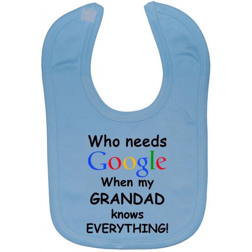 Who Needs Google When My Grandad...Baby Feeding Bib