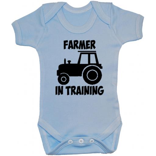 Farmer In Training Baby Grow, Romper, Bodysuit, Vest
