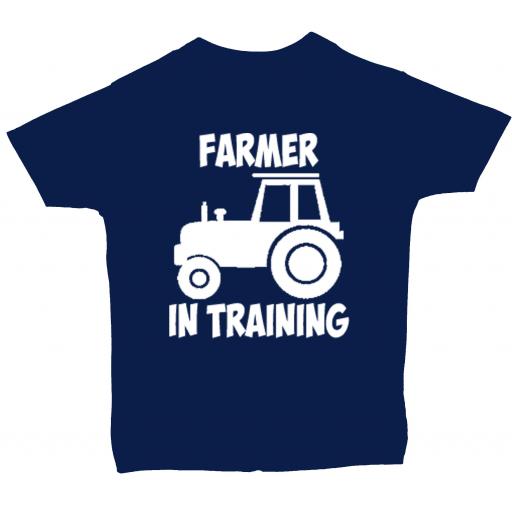 Farmer In Training Baby, Children T-Shirt, Top Tractor