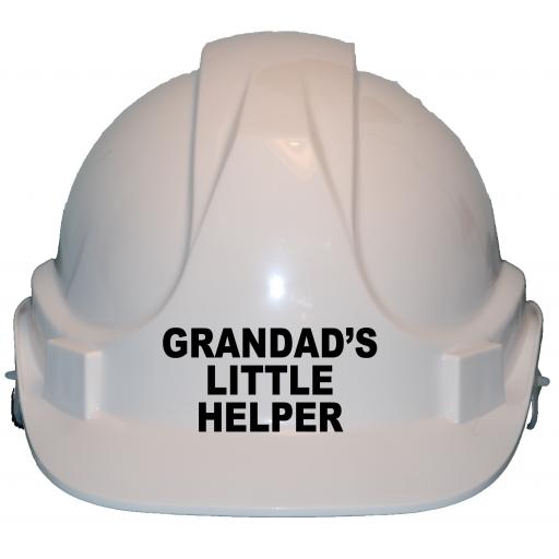 Grandad's Little Helper Childrens Hard Hat Safety Helmet