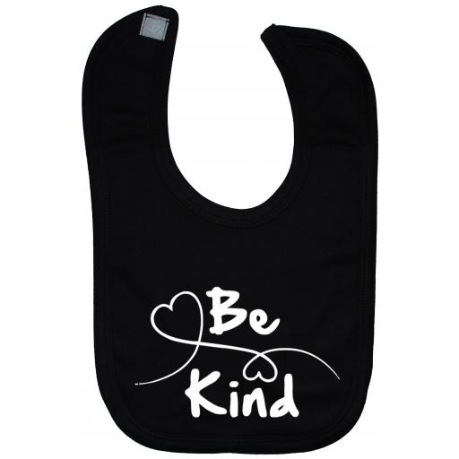 Be Kind Heart Baby Feeding Bib Touch Attach Newborn-3 Yrs