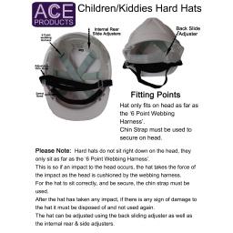 Kids Hard Hat Safety Helmet Cap One Size Unisex The Foreman Children's 