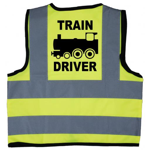Train Driver Hi Visibility Children's Kids Safety Jacket
