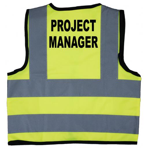 Project Manager Hi Visibility Children's Kids Safety Jacket