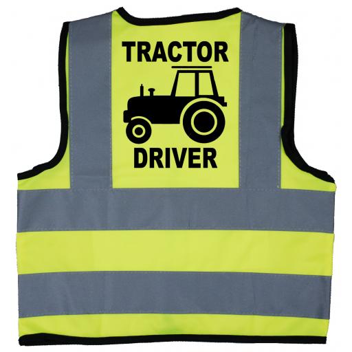 Tractor Driver Hi Visibility Children's Kids Safety Jacket