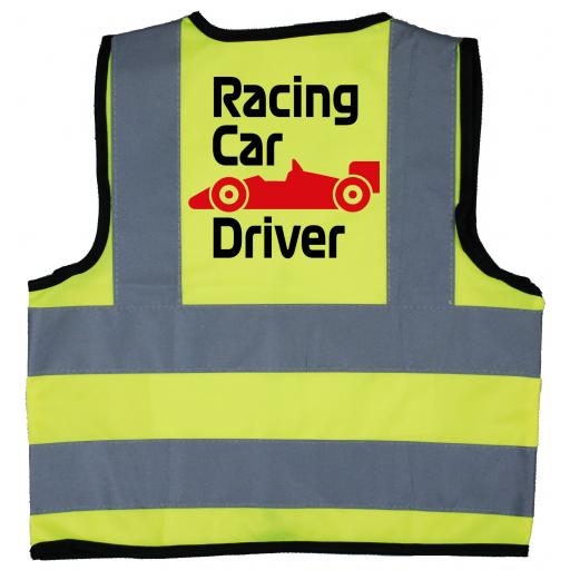 Racing Car Driver Baby Children's Kids Hi Vis Safety Jacket