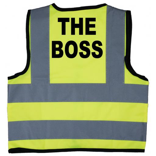 The Boss Hi Visibility Children's Kids Safety Jacket